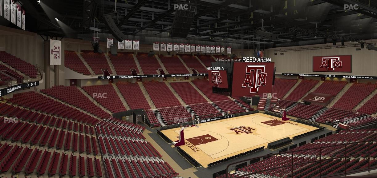 Reed Arena - Section 209 Seat View