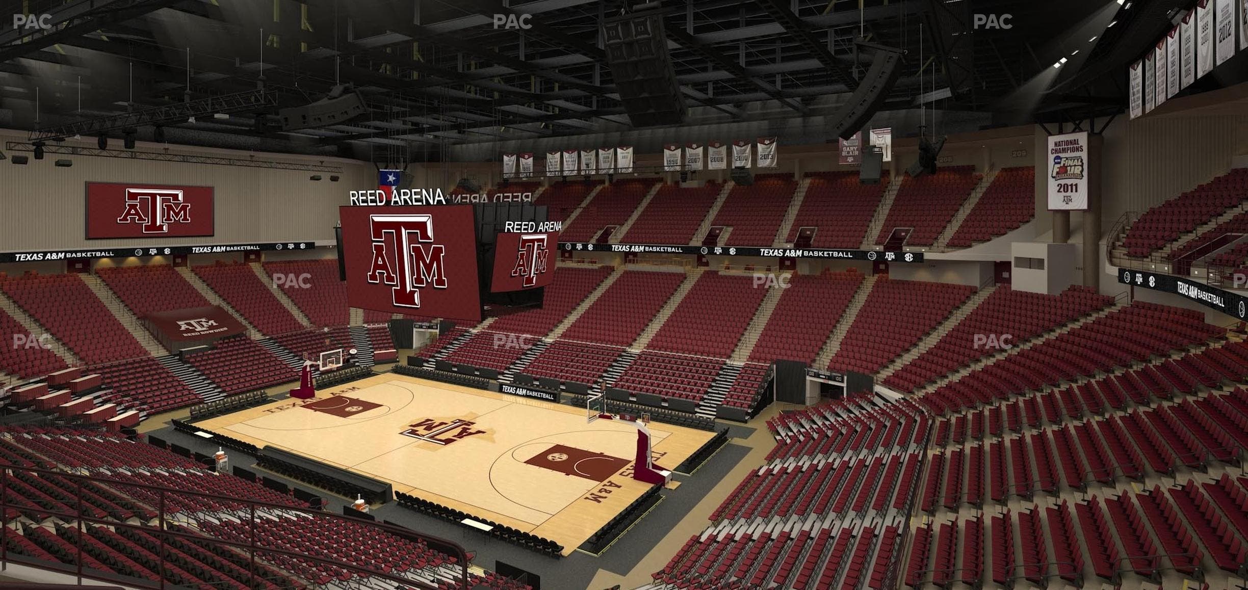 Reed Arena - Section 217 Seat View