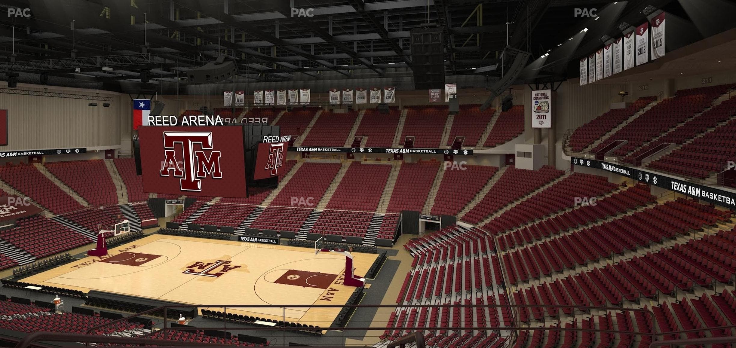 Reed Arena - Section 218 Seat View