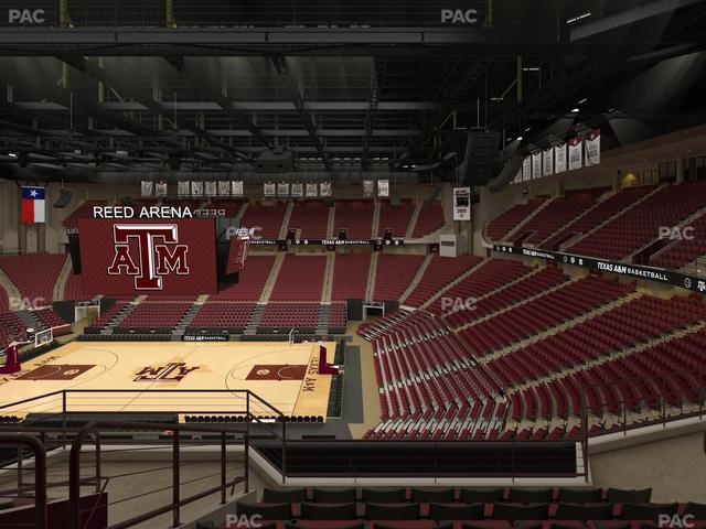 Reed Arena - Section 219 Seat View Reed Arena - Section 219 Seat View