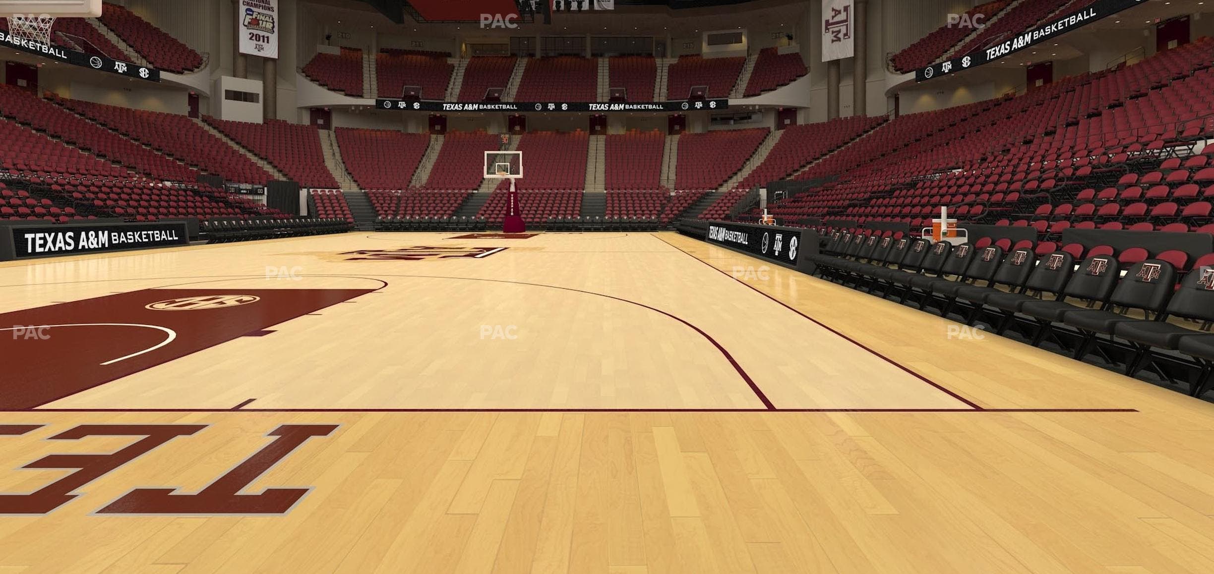 Reed Arena - Section Floor 1 Seat View