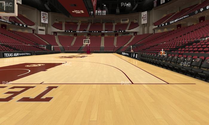 Reed Arena - Section Floor 1 Seat View