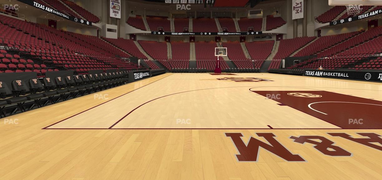 Reed Arena - Section Floor 2 Seat View