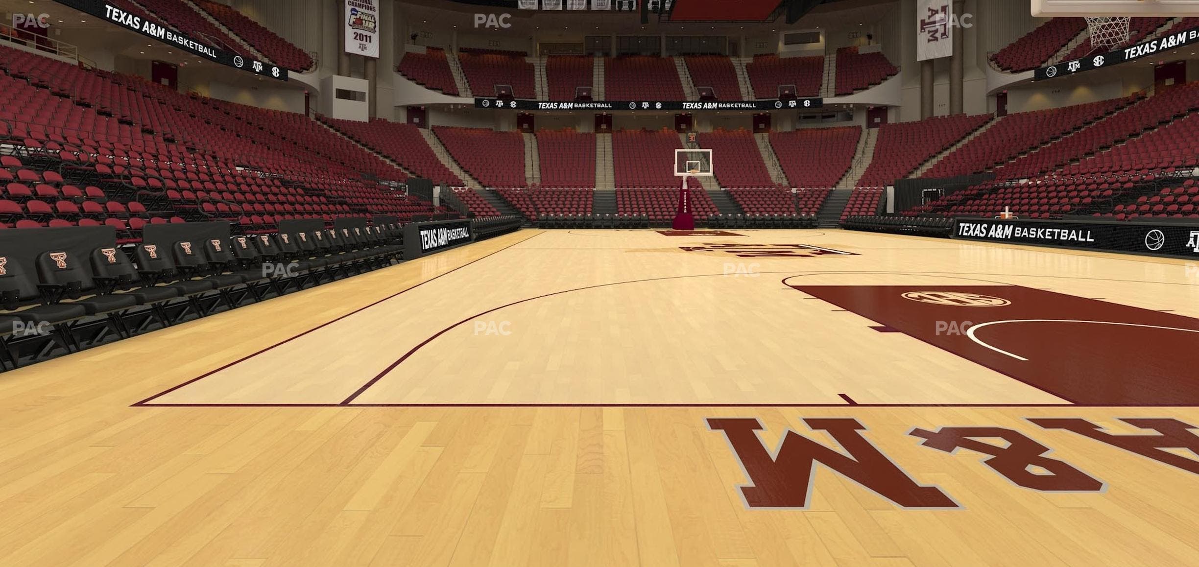 Reed Arena - Section Floor 2 Seat View