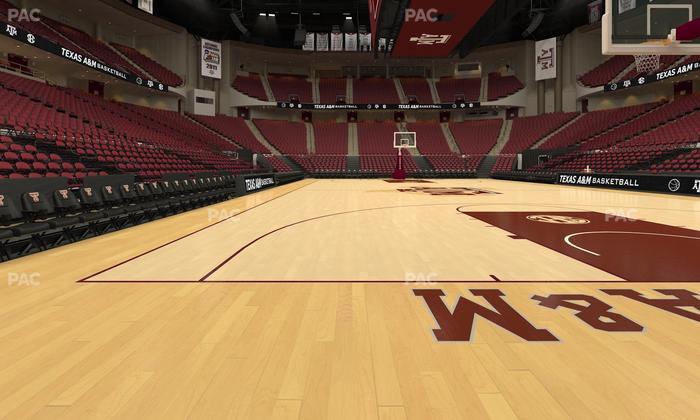 Reed Arena - Section Floor 2 Seat View