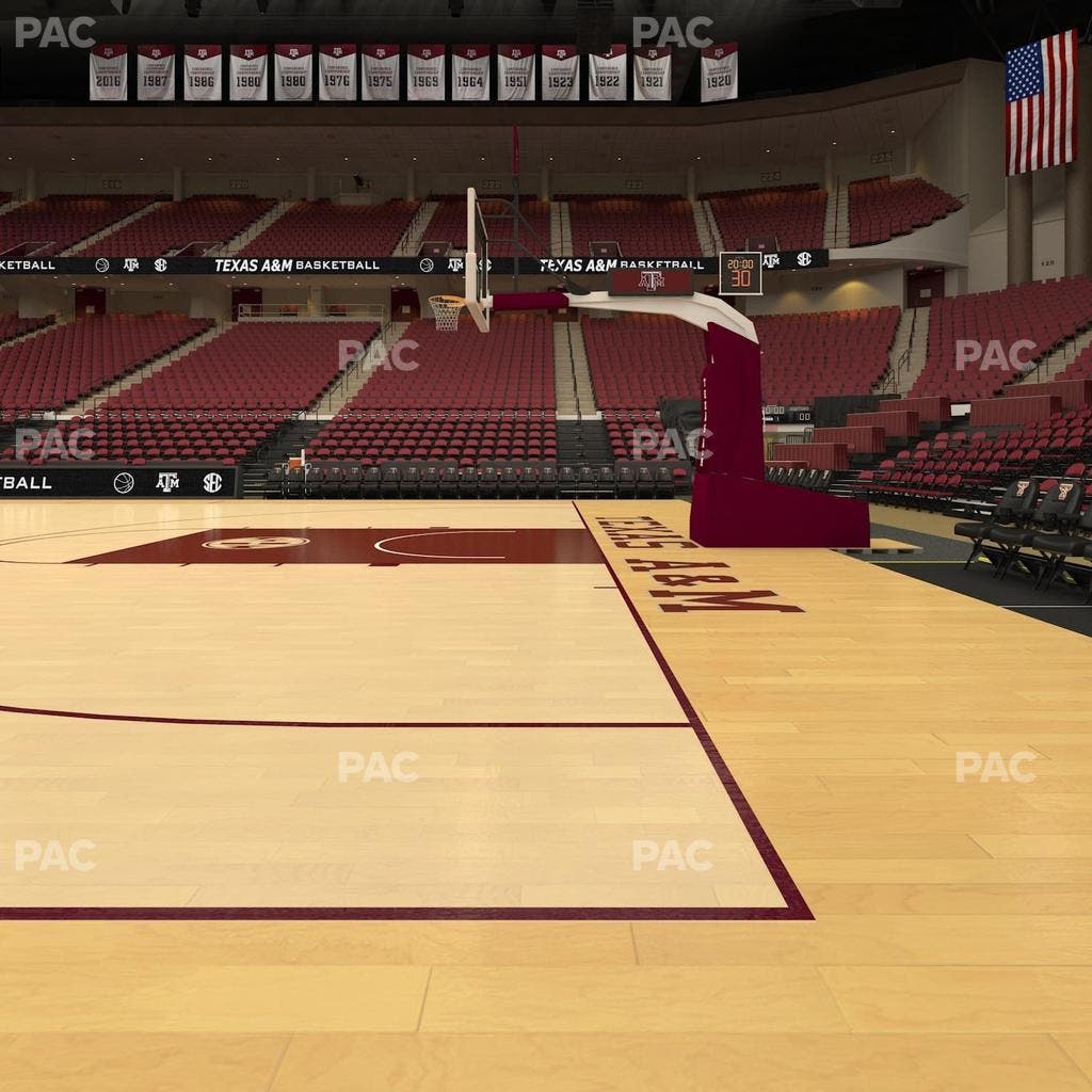 Reed Arena - Section Floor 3 Seat View