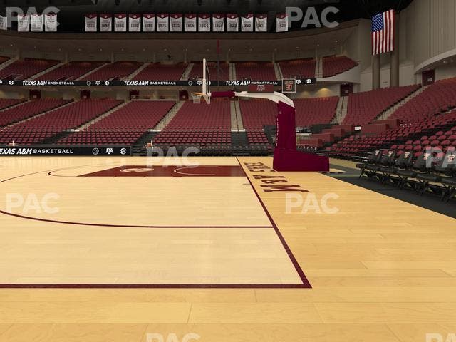 Reed Arena - Section Floor 3 Seat View