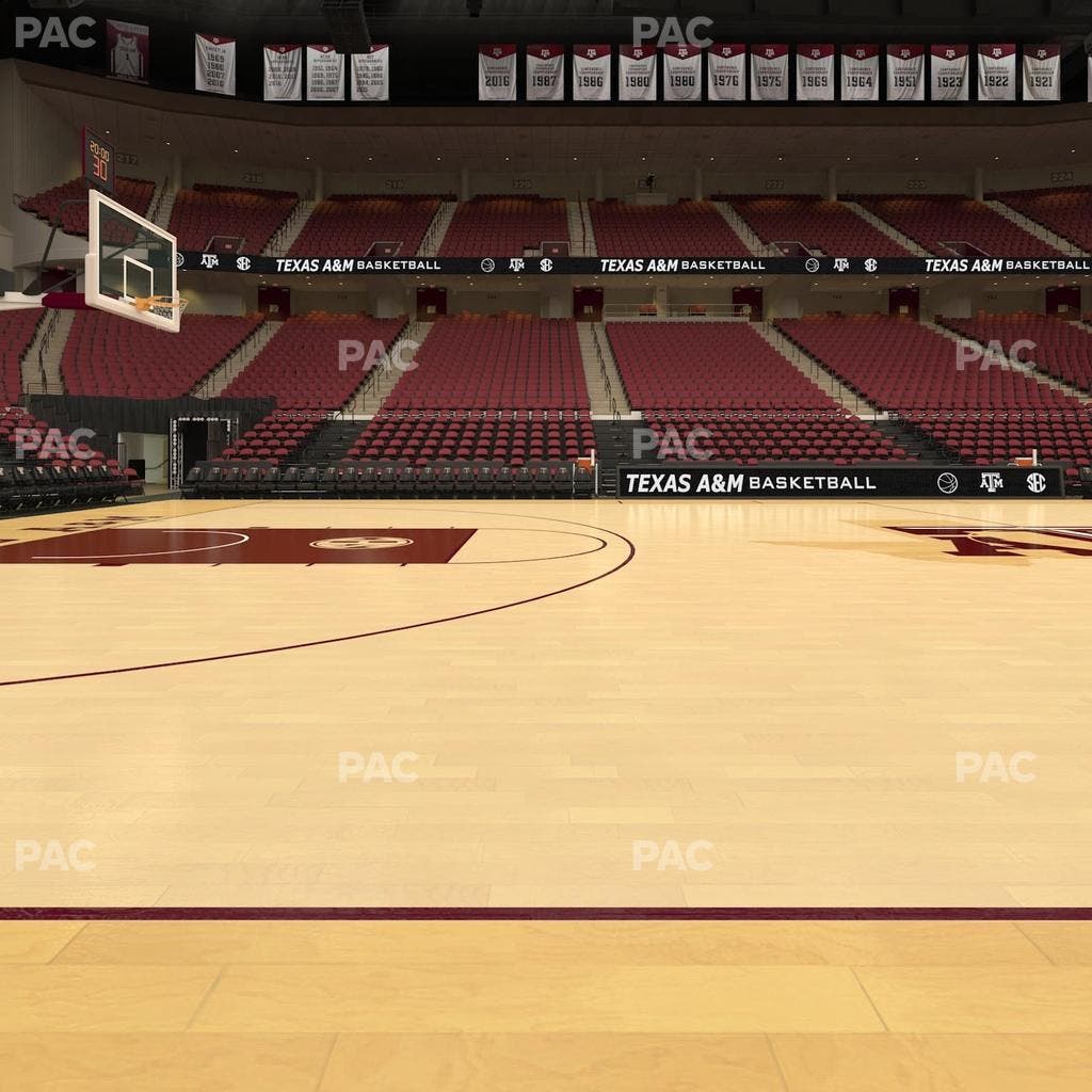 Reed Arena - Section Floor 4 Seat View