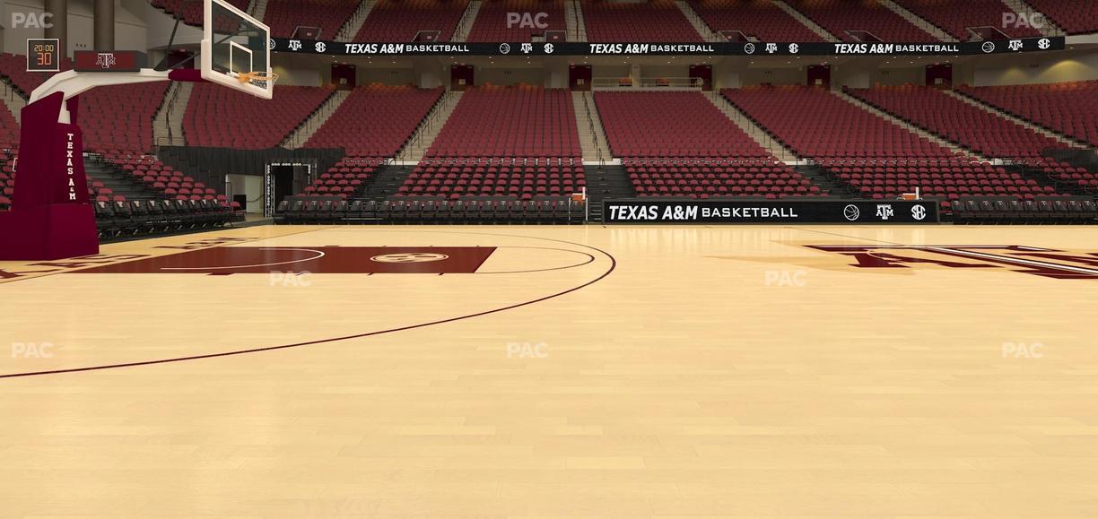 Reed Arena - Section Floor 4 Seat View