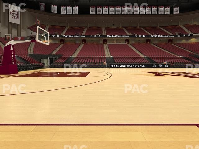 Reed Arena - Section Floor 4 Seat View
