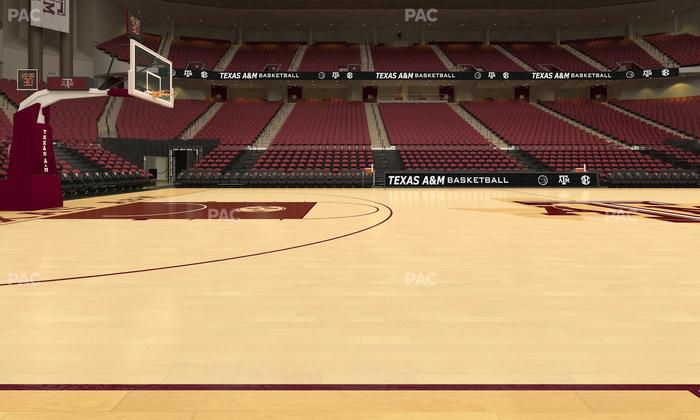 Reed Arena - Section Floor 4 Seat View