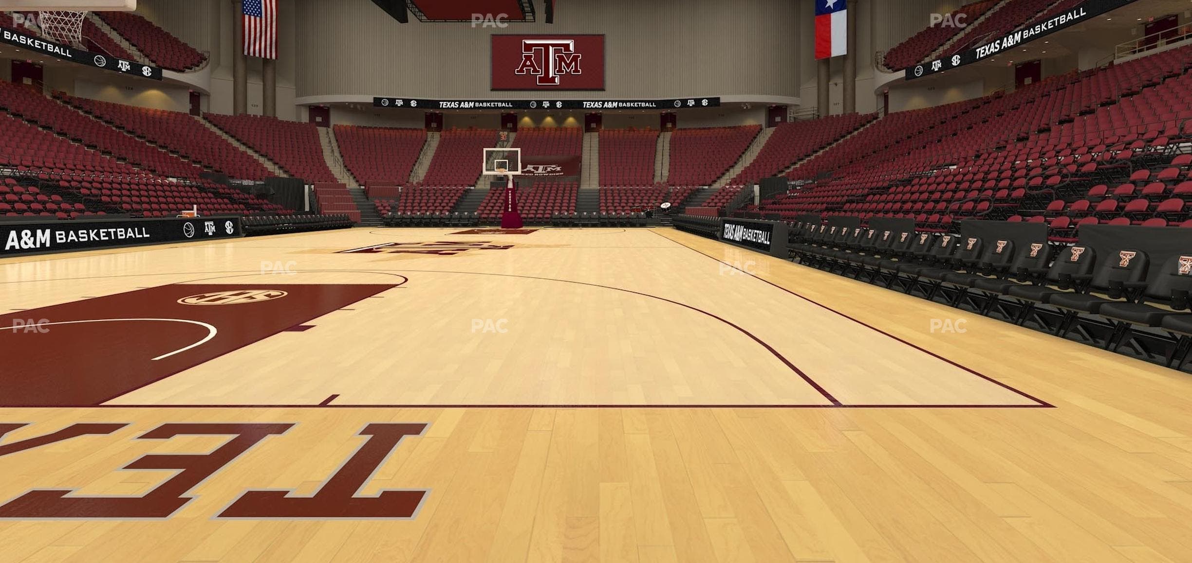 Reed Arena - Section Floor 5 Seat View