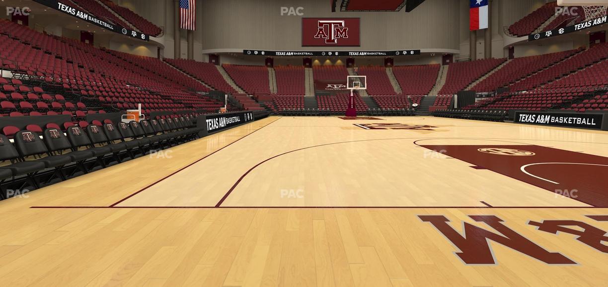 Reed Arena - Section Floor 6 Seat View