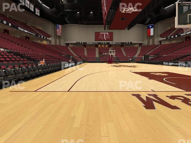 Reed Arena - Section Floor 6 Seat View
