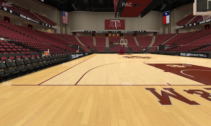 Reed Arena - Section Floor 6 Seat View
