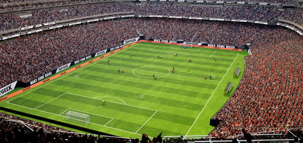 Reliant Stadium - Section 743 Seat View