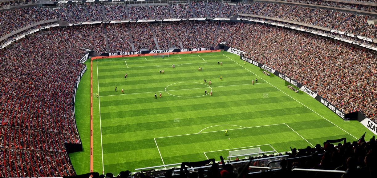 Reliant Stadium - Section 750 Seat View