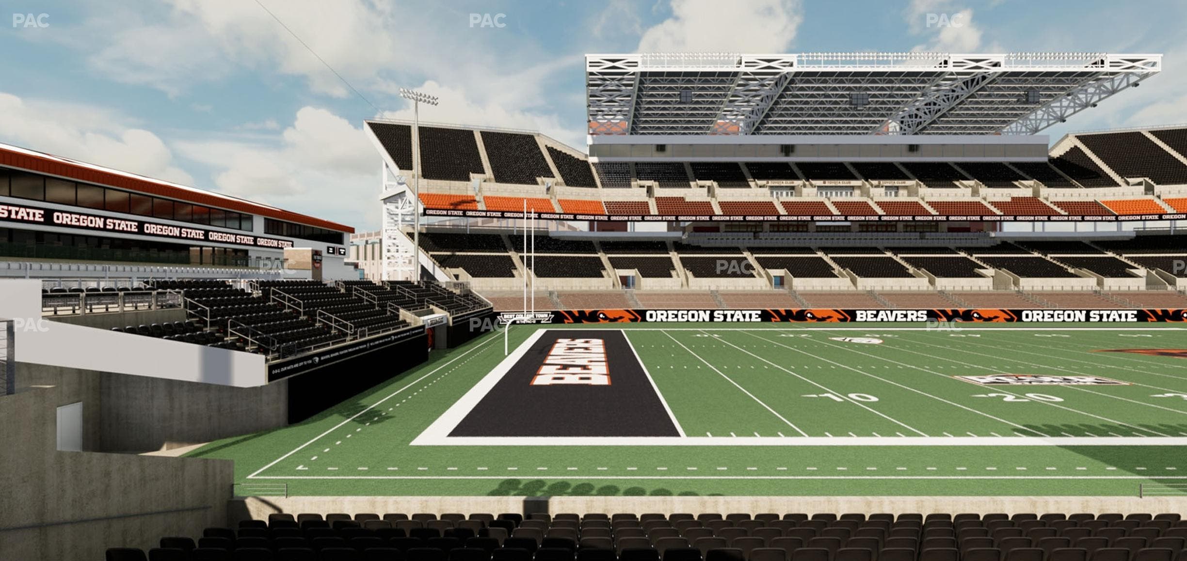 Reser Stadium - Section 134 Seat View
