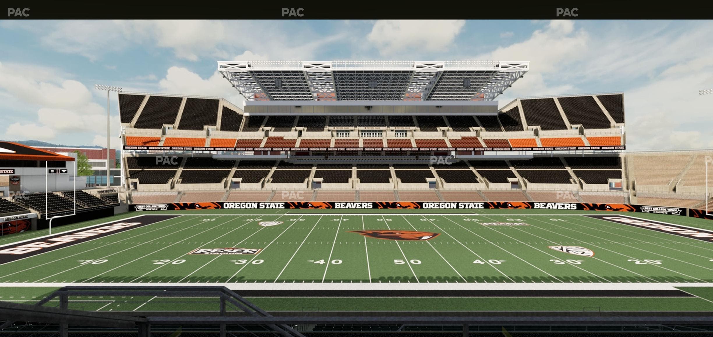 Reser Stadium - Section Founders Club Seat View