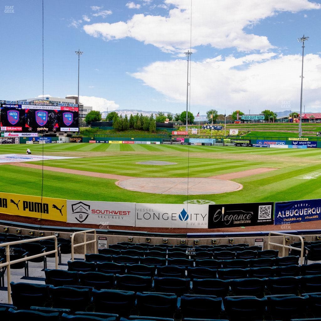 Rio Grande Credit Union Field at Isotopes Park - Section 101 Seat View