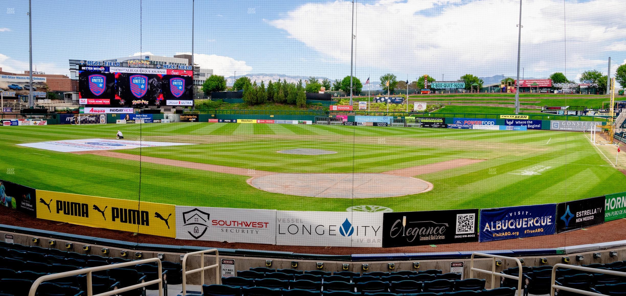 Rio Grande Credit Union Field at Isotopes Park - Section 101 Seat View