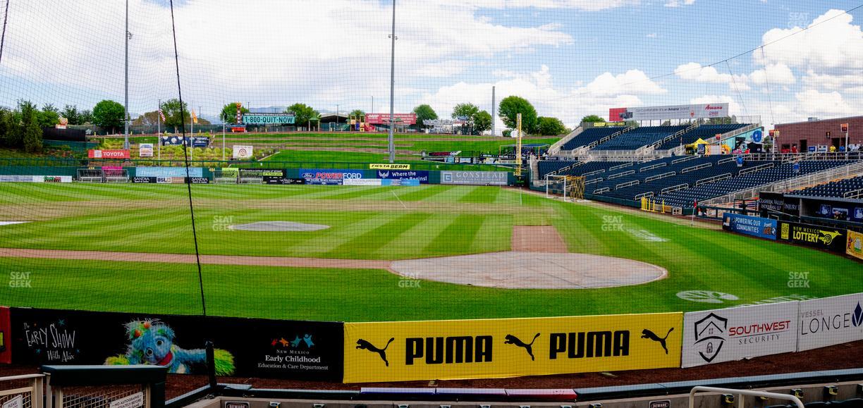 Rio Grande Credit Union Field at Isotopes Park - Section 105 Seat View