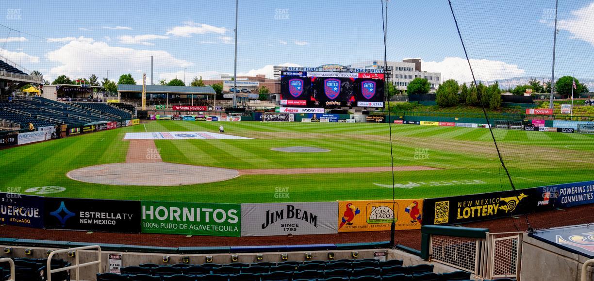 Rio Grande Credit Union Field at Isotopes Park - Section 106 Seat View