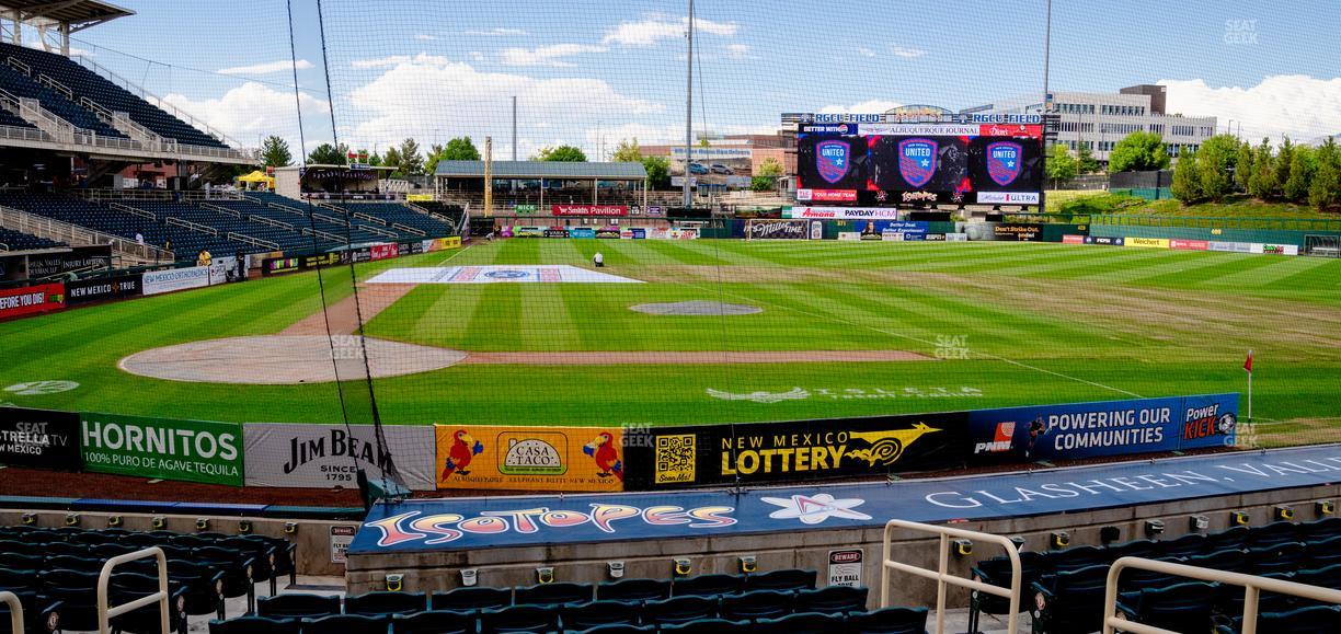 Rio Grande Credit Union Field at Isotopes Park - Section 108 Seat View