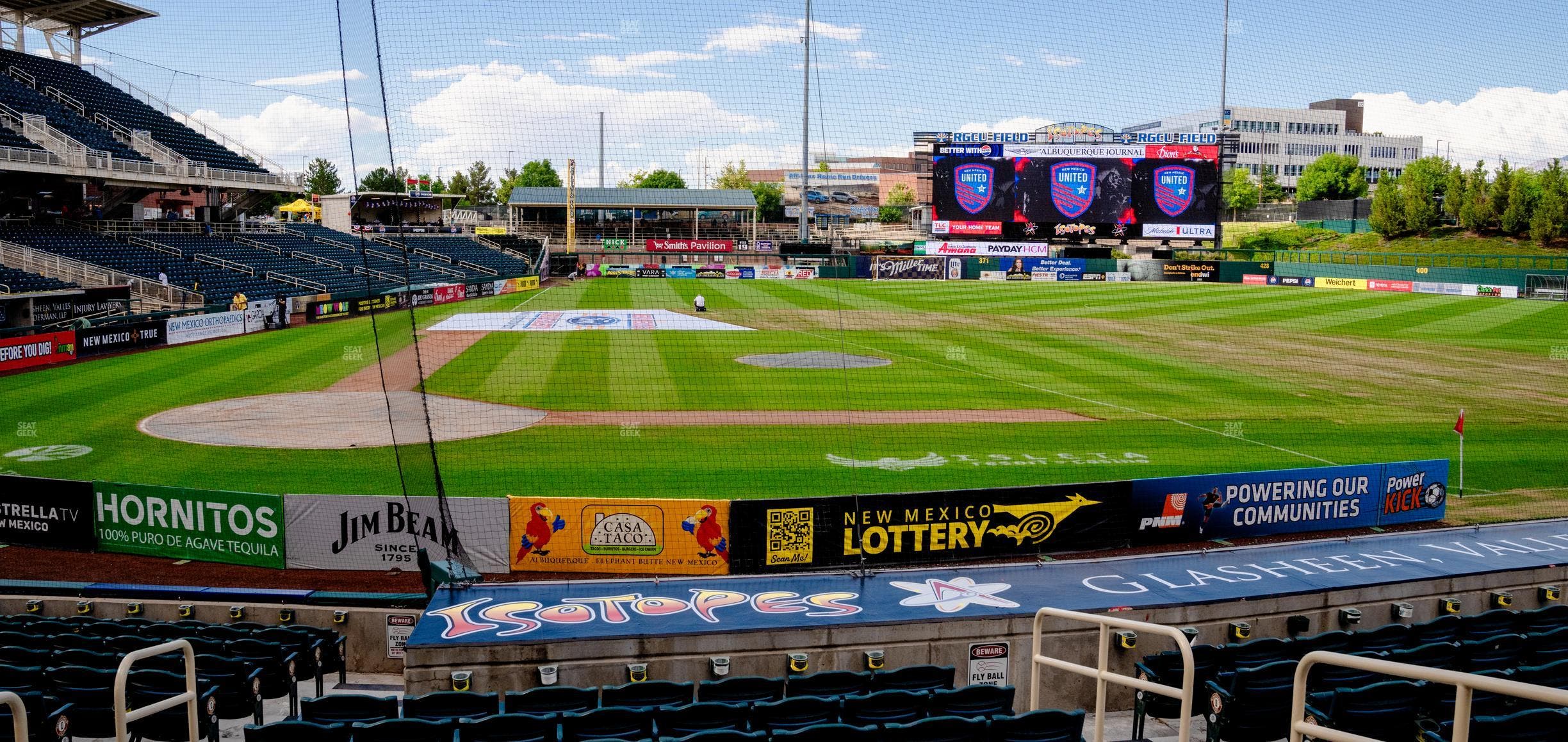 Rio Grande Credit Union Field at Isotopes Park - Section 108 Seat View