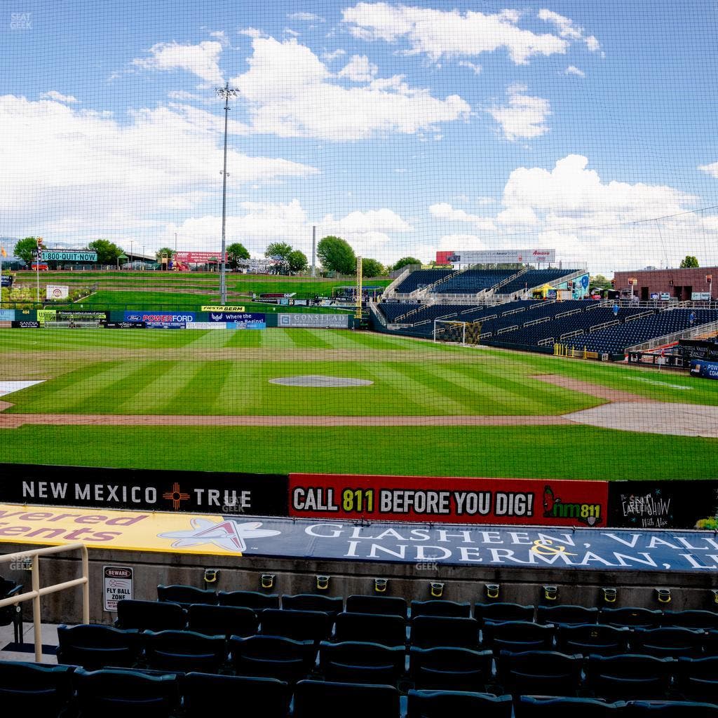 Rio Grande Credit Union Field at Isotopes Park - Section 109 Seat View