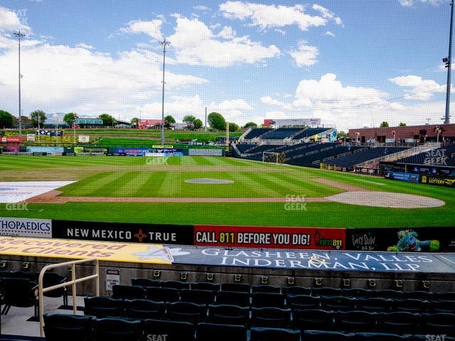 Rio Grande Credit Union Field at Isotopes Park - Section 109 Seat View