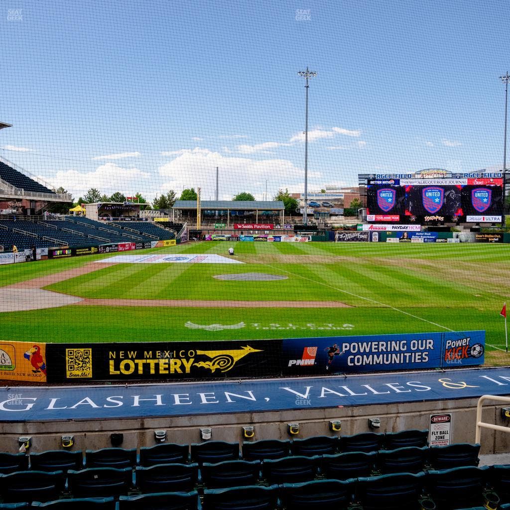 Rio Grande Credit Union Field at Isotopes Park - Section 110 Seat View