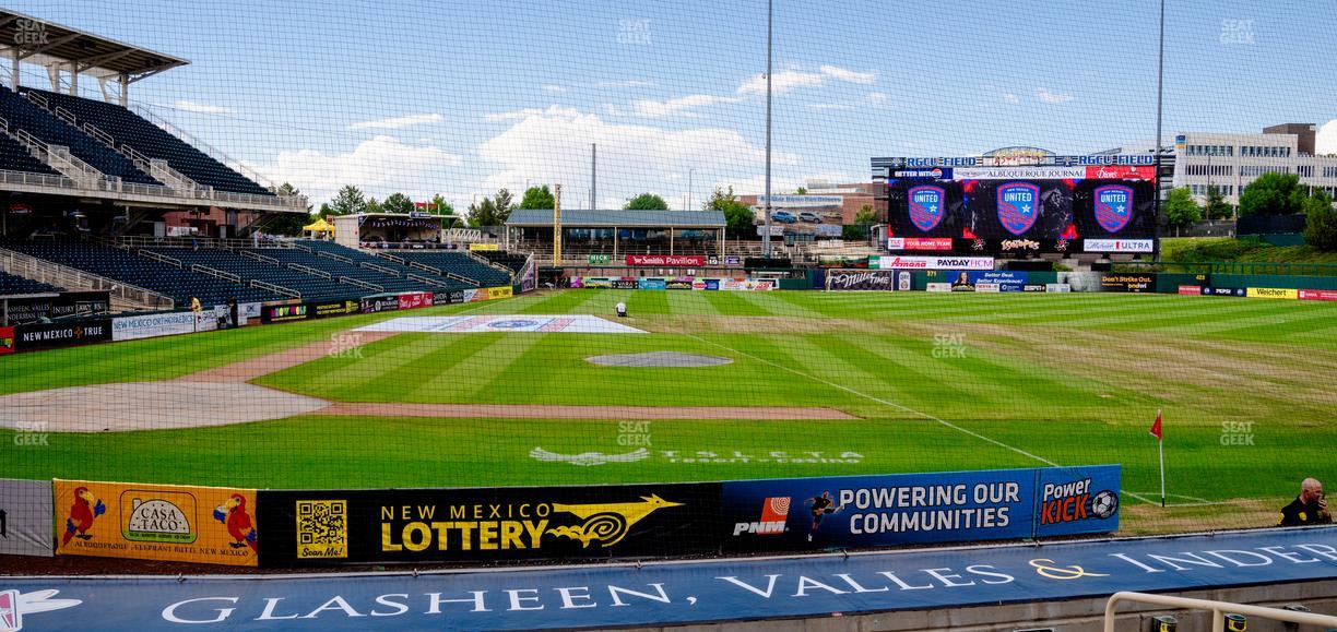 Rio Grande Credit Union Field at Isotopes Park - Section 110 Seat View