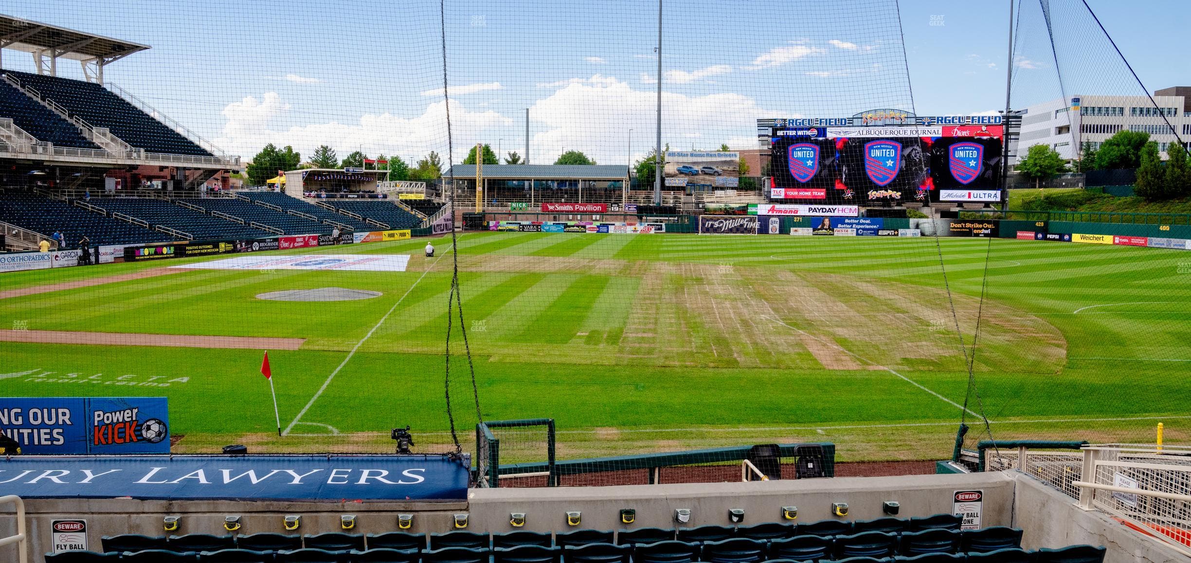 Rio Grande Credit Union Field at Isotopes Park - Section 114 Seat View