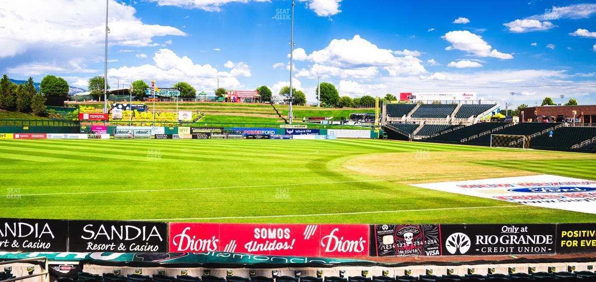 Rio Grande Credit Union Field at Isotopes Park - Section 117 Seat View