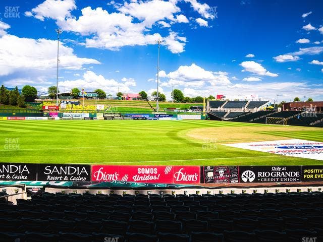 Rio Grande Credit Union Field at Isotopes Park - Section 117 Seat View