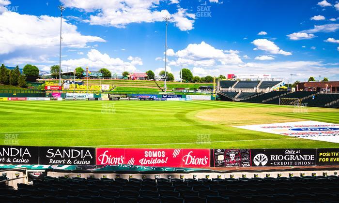 Rio Grande Credit Union Field at Isotopes Park - Section 117 Seat View