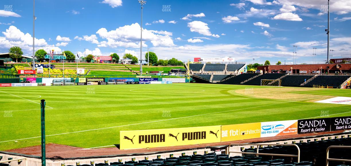 Rio Grande Credit Union Field at Isotopes Park - Section 121 Seat View