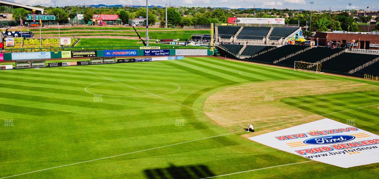 Rio Grande Credit Union Field at Isotopes Park - Section 205 Seat View