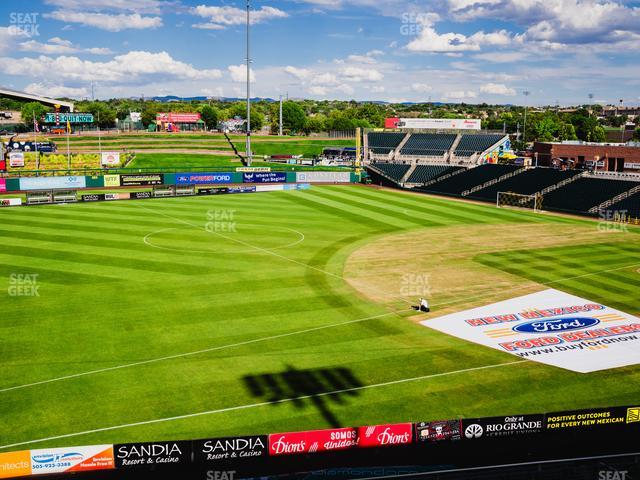 Rio Grande Credit Union Field at Isotopes Park - Section 205 Seat View