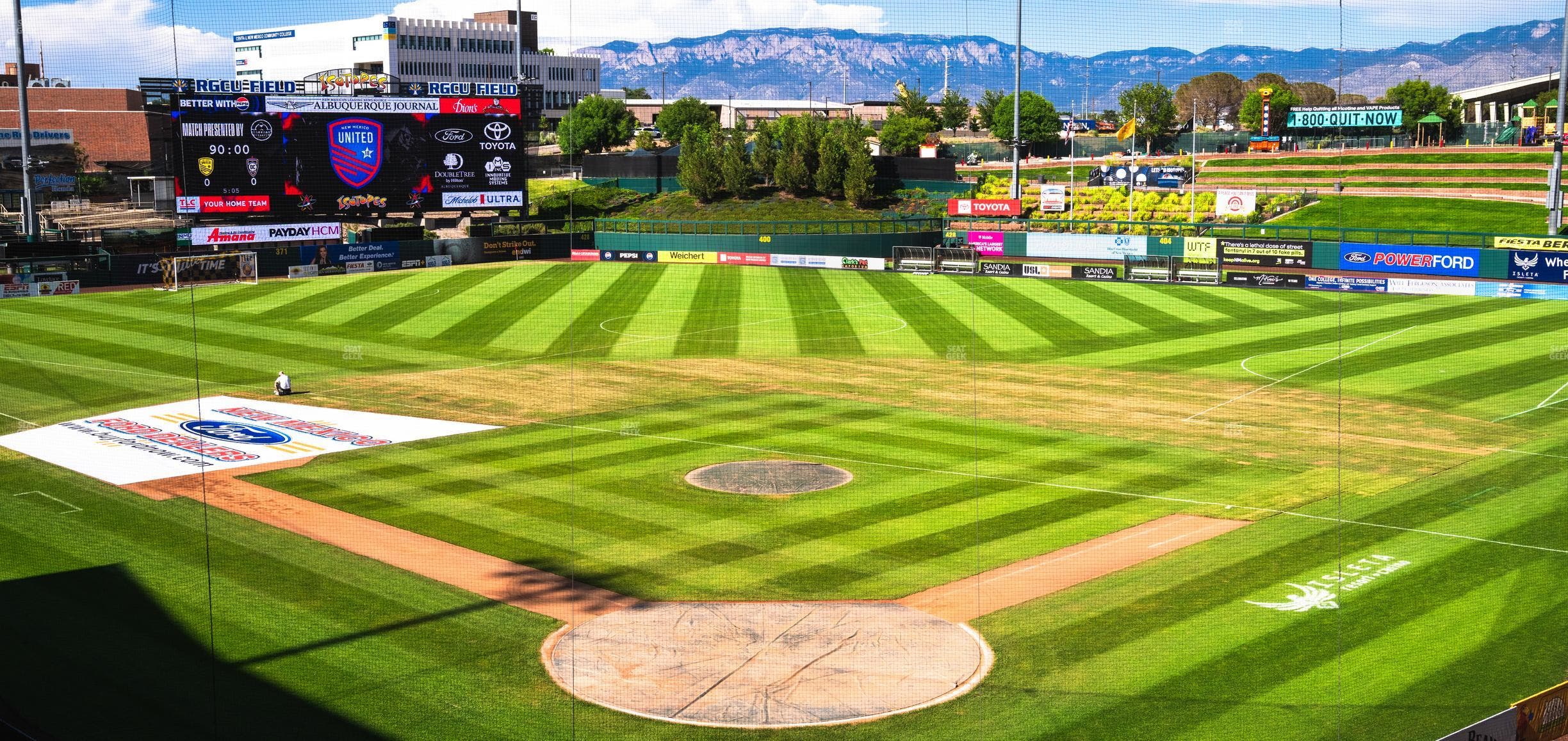 Rio Grande Credit Union Field at Isotopes Park - Section Club 300 Seat View