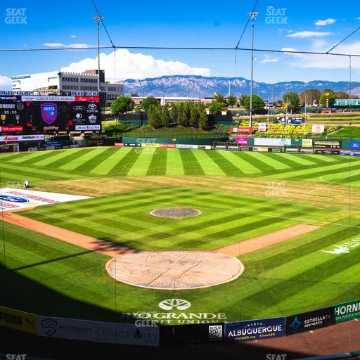 Rio Grande Credit Union Field at Isotopes Park - Section Club 300 Seat View