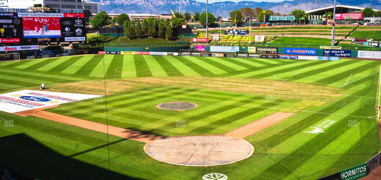 Rio Grande Credit Union Field at Isotopes Park - Section Club 301 Seat View