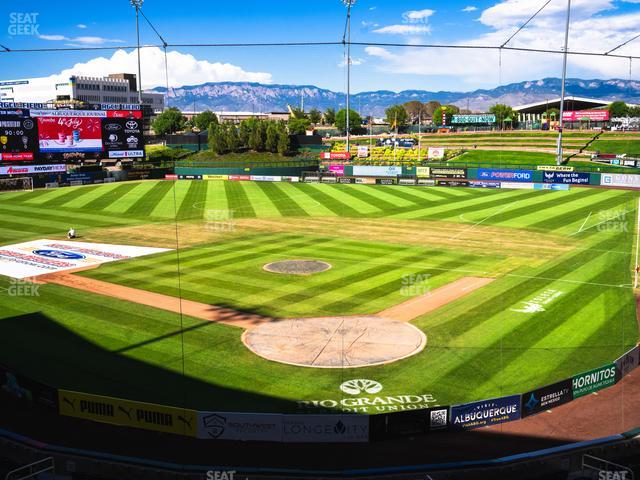 Rio Grande Credit Union Field at Isotopes Park - Section Club 301 Seat View