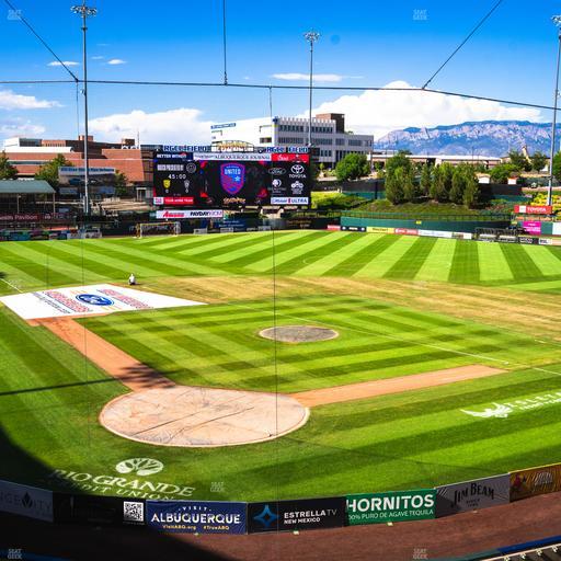 Rio Grande Credit Union Field at Isotopes Park - Section Club 304 Seat View