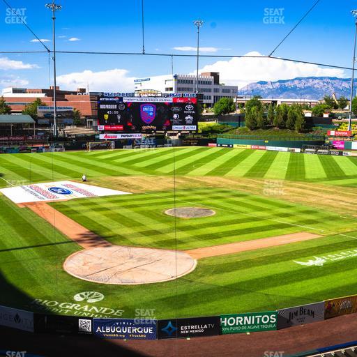 Rio Grande Credit Union Field at Isotopes Park - Section Club 304 Seat View