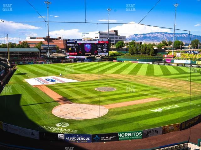 Rio Grande Credit Union Field at Isotopes Park - Section Club 304 Seat View