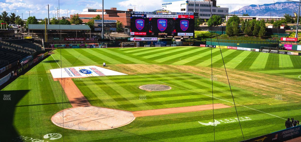 Rio Grande Credit Union Field at Isotopes Park - Section Club 306 Seat View