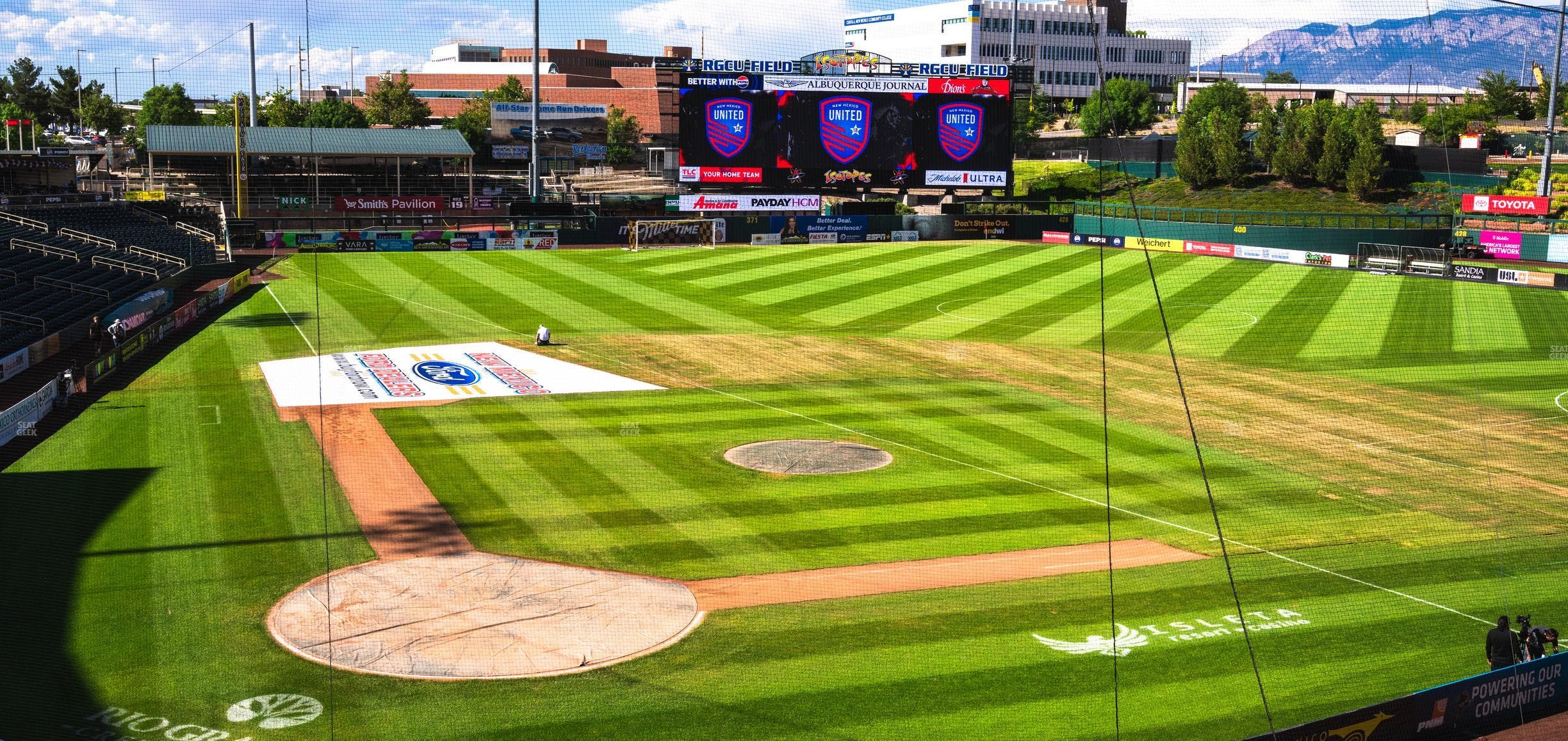 Rio Grande Credit Union Field at Isotopes Park - Section Club 306 Seat View
