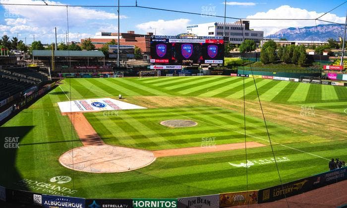 Rio Grande Credit Union Field at Isotopes Park - Section Club 306 Seat View